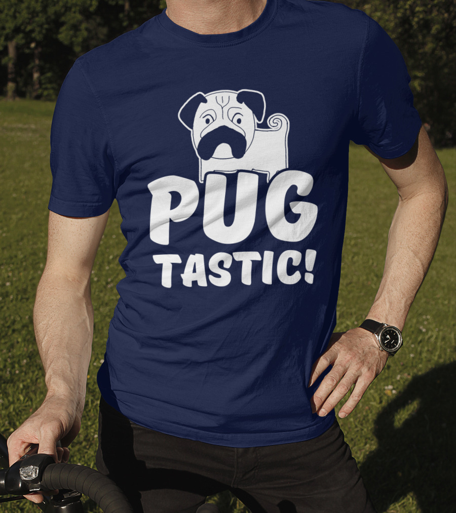 Pug Tastic Bold Cartoon Dog T-Shirt
