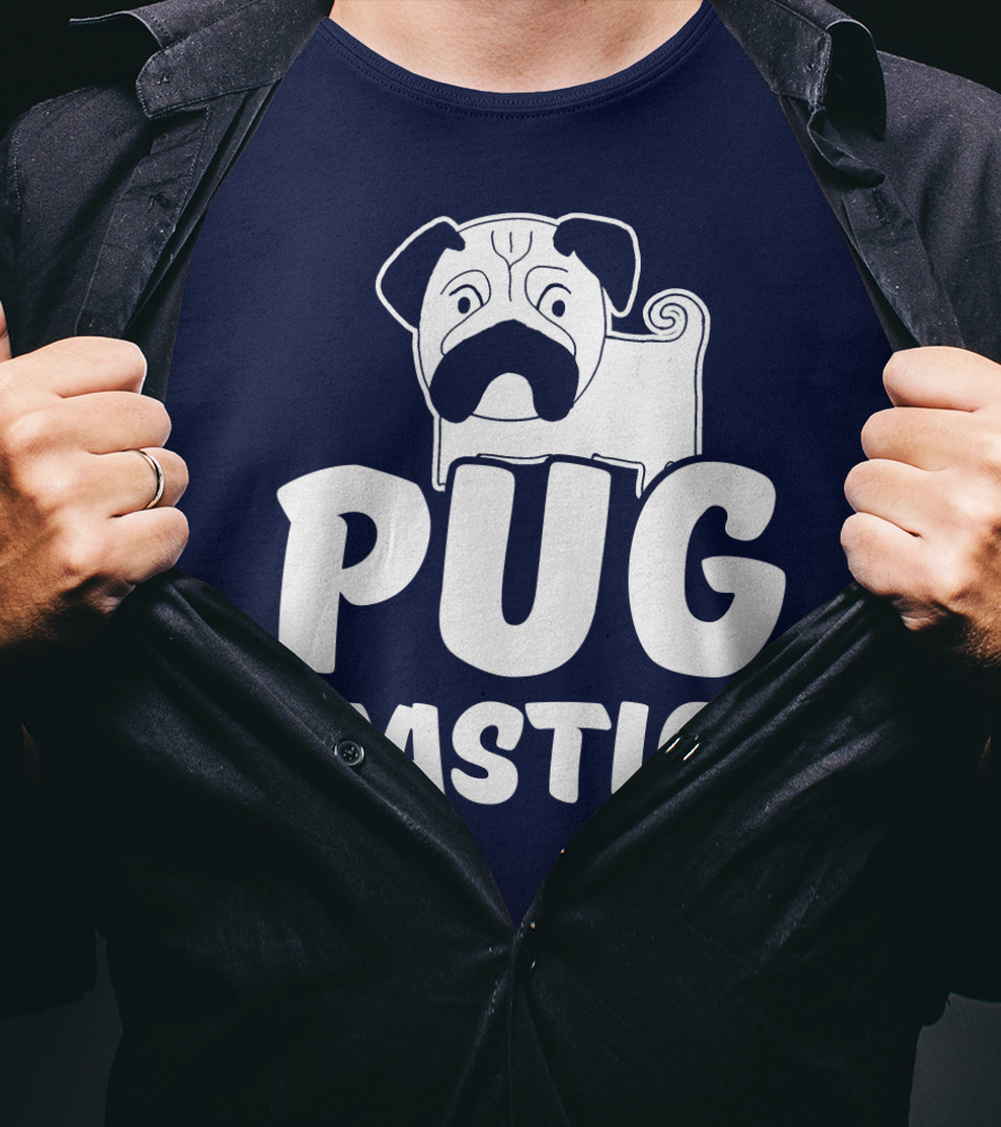 Pug Tastic Bold Cartoon Dog T-Shirt
