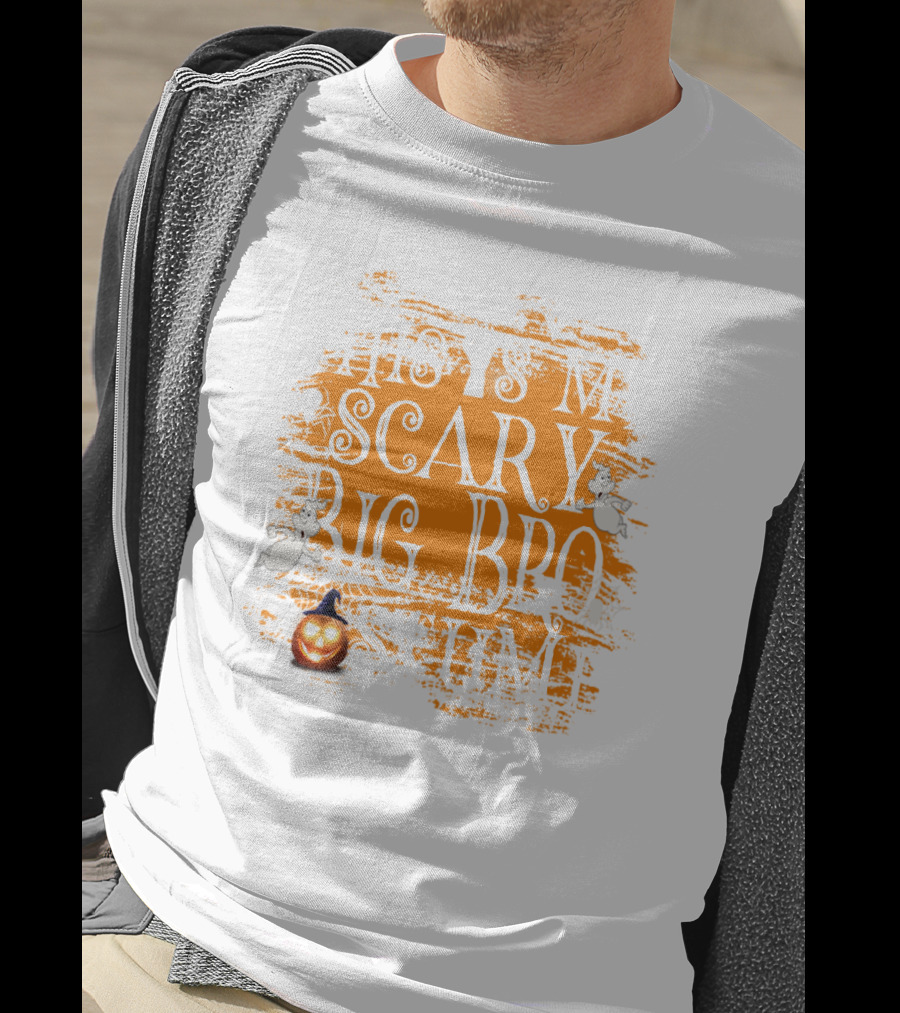 This Is My Scary Big Bro Costume Ghost Pumpkin Orange T-Shirt