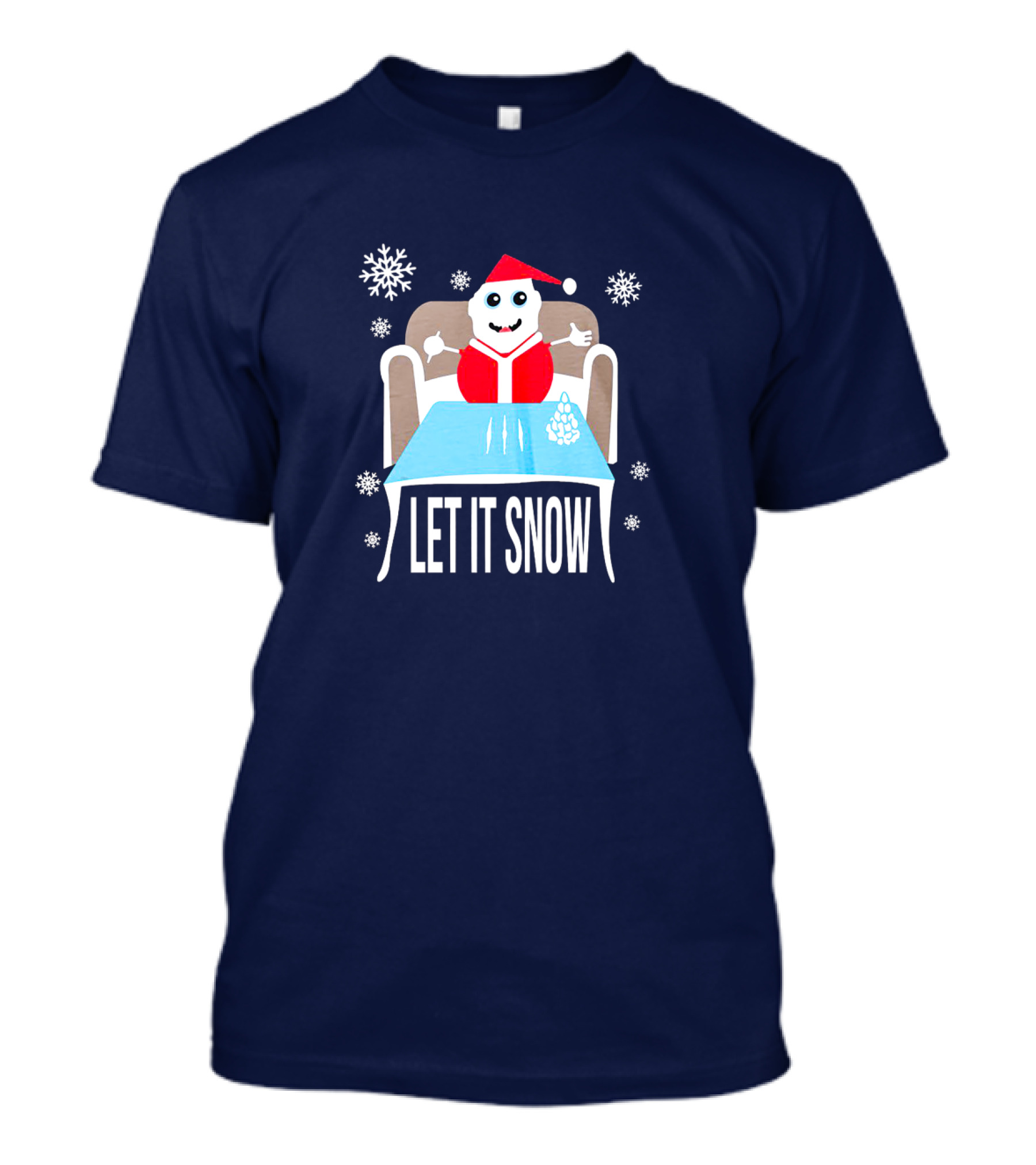 Funny Santa Let It Snow Holiday Humor T-Shirt