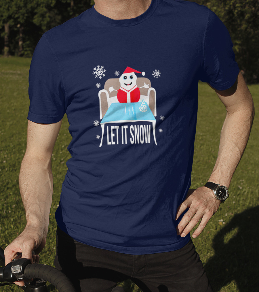 Funny Santa Let It Snow Holiday Humor T-Shirt