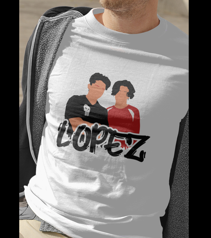 LOPEZ Punisher Skull Duo T-Shirt