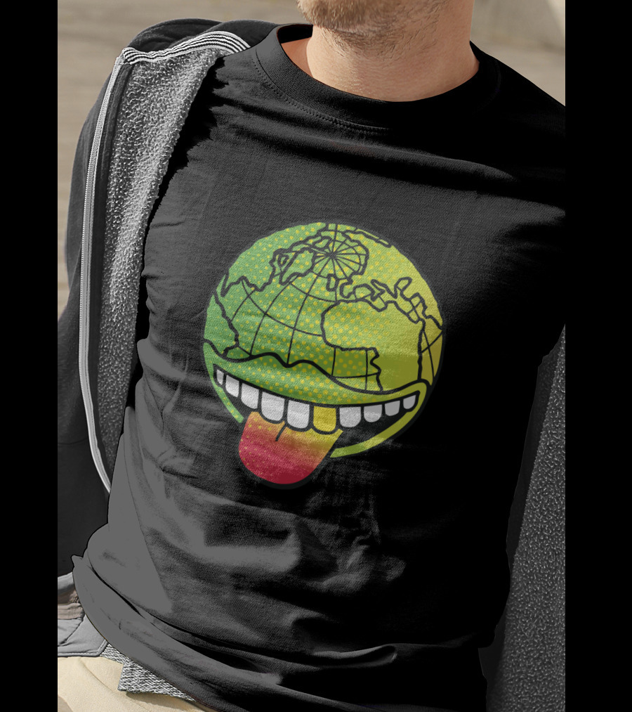 Earthgang Tongue Out Earth Globe T-Shirt