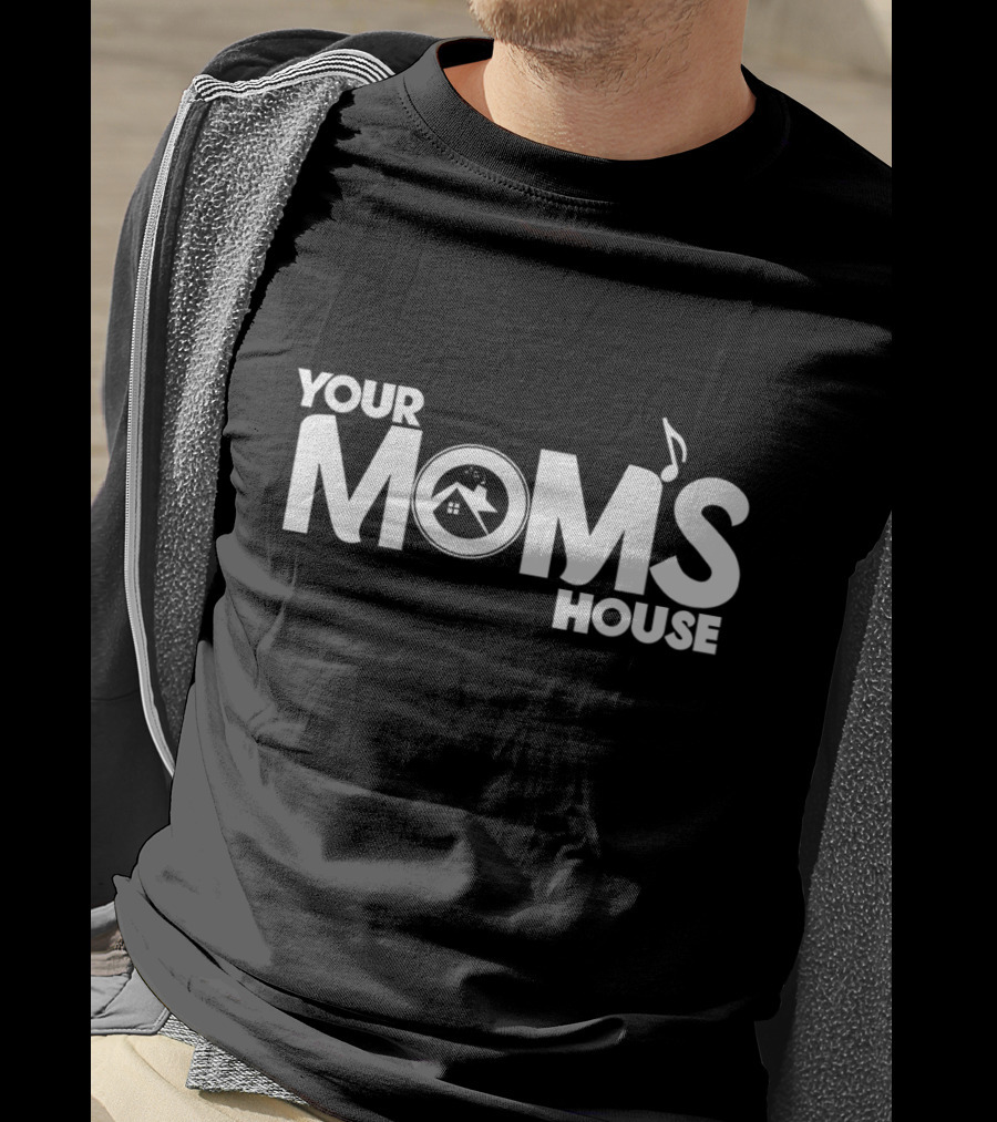 YOUR MOMS HOUSE Music And Home Symbol Collection T-Shirt