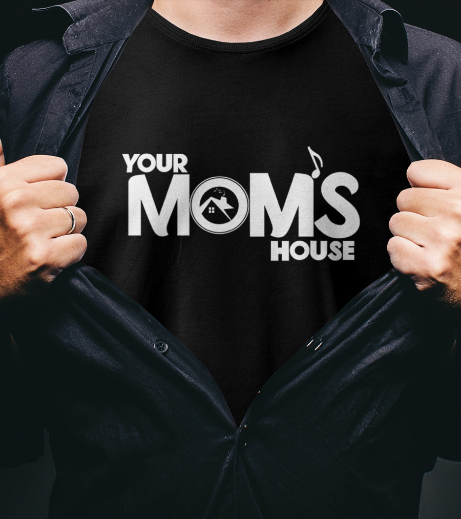 YOUR MOMS HOUSE Music And Home Symbol Collection T-Shirt
