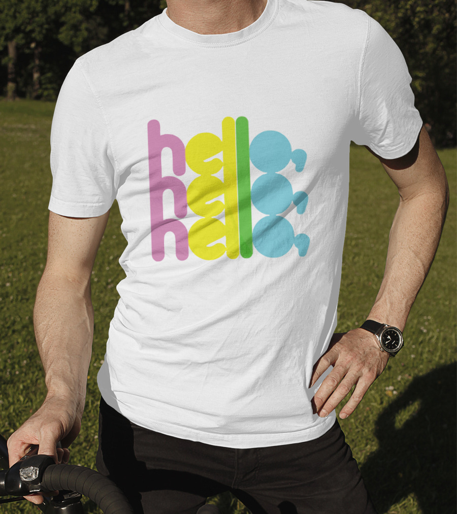Deafheaven Hello Colorful Pastel Text T-Shirt