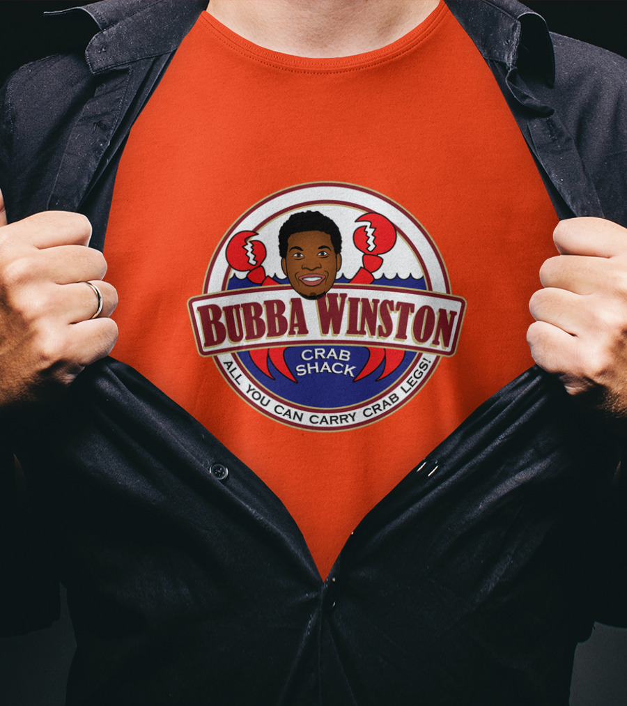Bubba Winston Crab Shack All You Can Carry Crab Legs T-Shirt