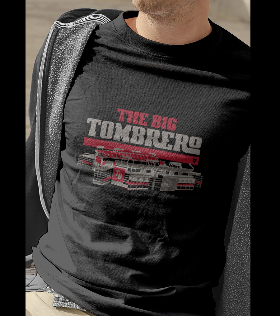 The Big Tombrero Stadium TB Red And Gray T-Shirt