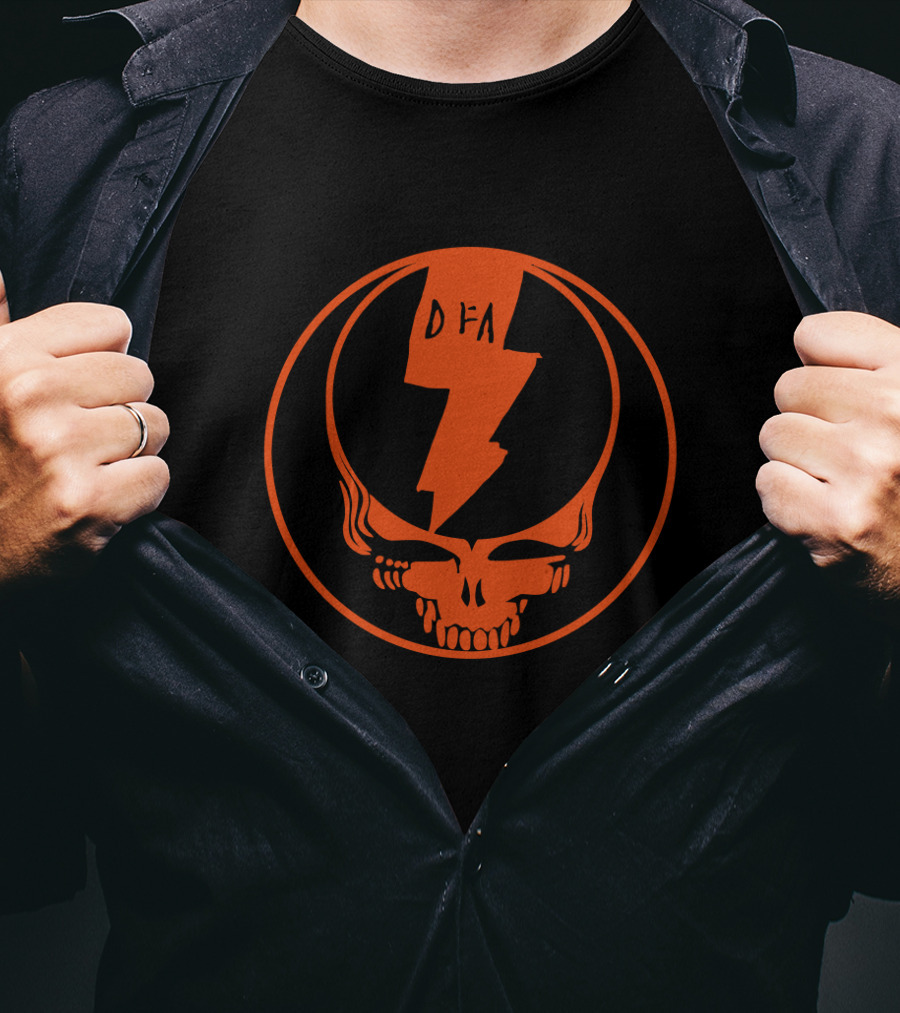 DFA Stealie Lightning Bolt Skull T-Shirt