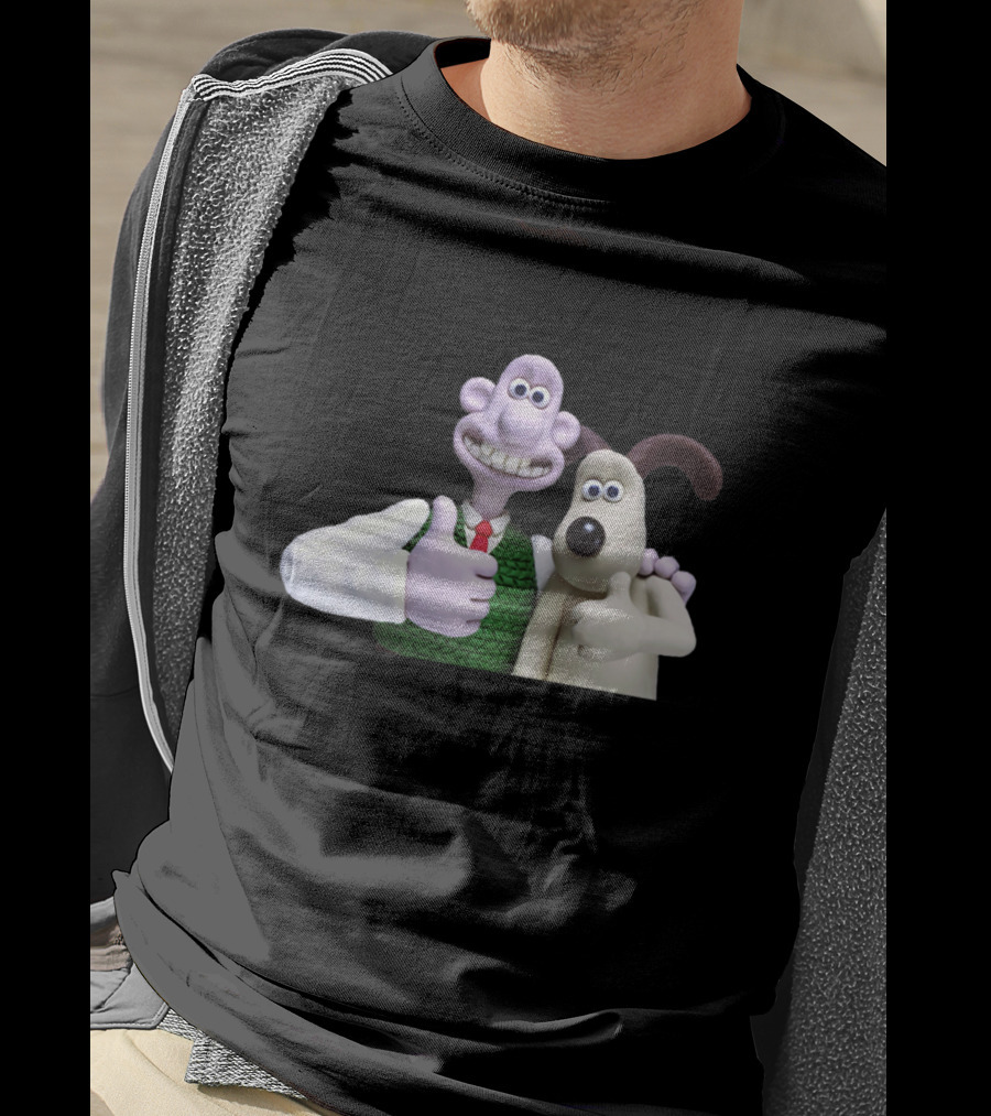 Wallace And Gromit Thumbs Up Duo T-Shirt