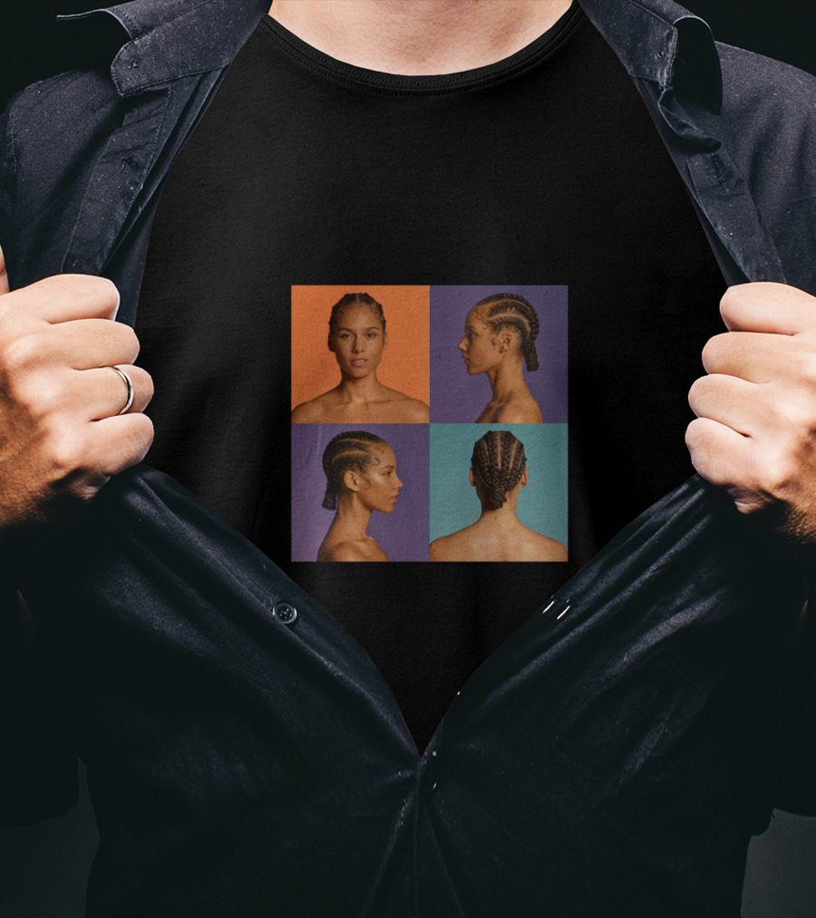 Alicia Keys As I Am Album Cover Quadrants T-Shirt