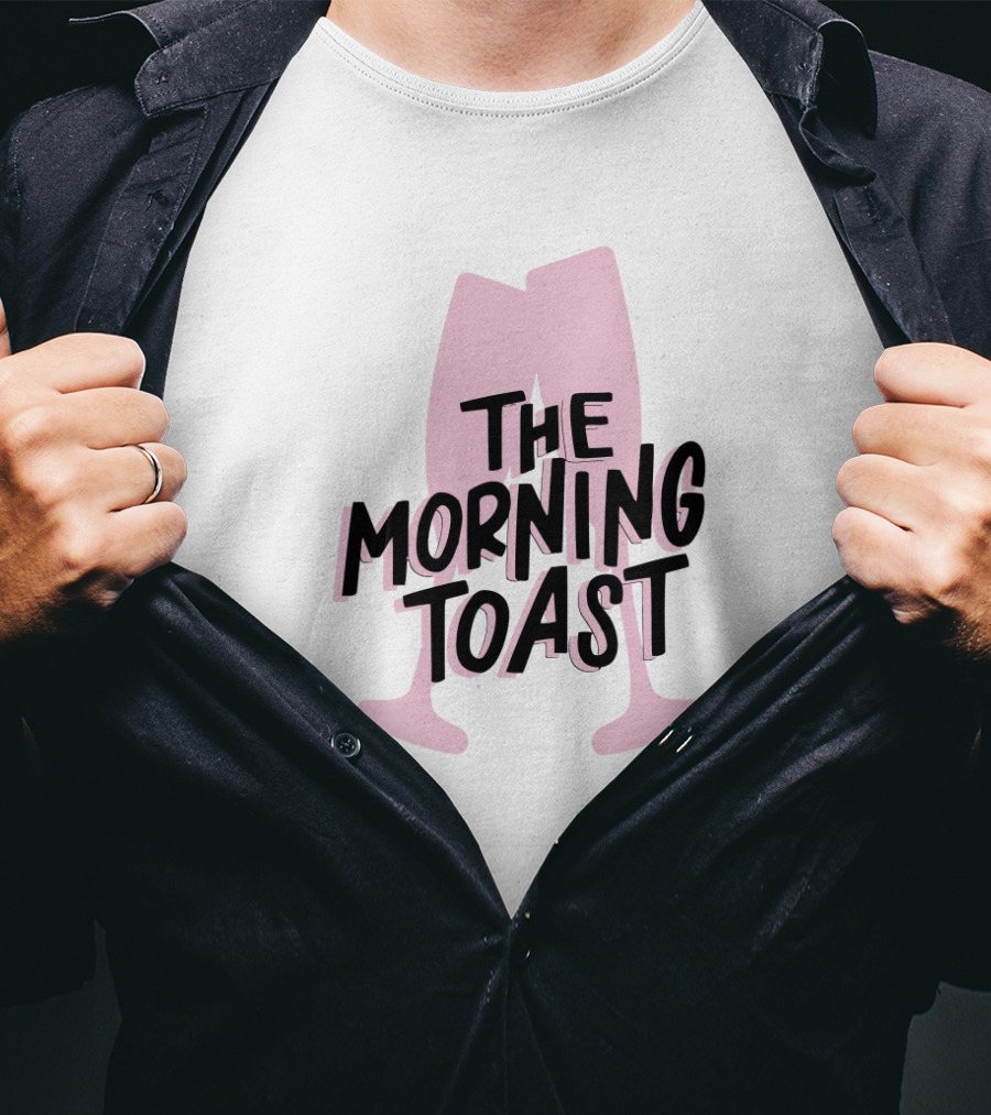 The Morning Toast Pink Glasses Logo Merch T-Shirt