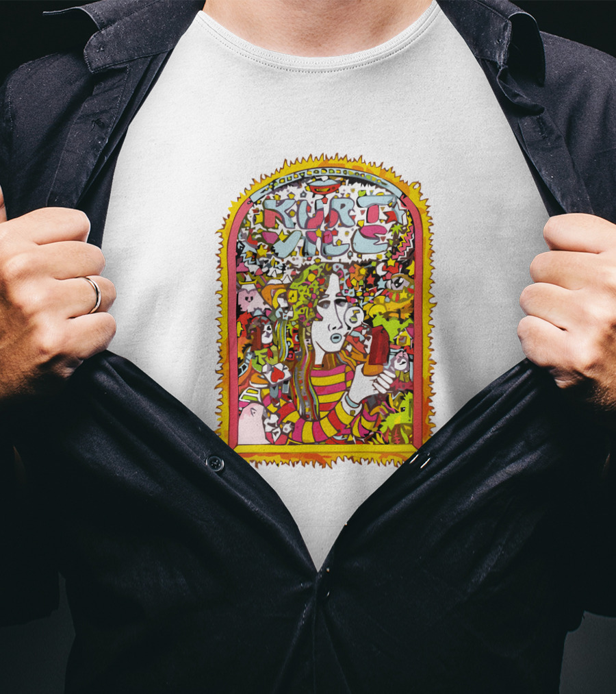 Kurt Vile Psychedelic Ice Cream T-Shirt