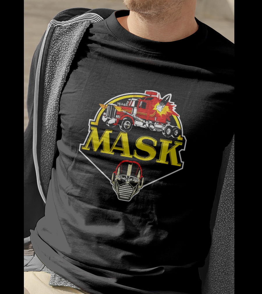 MASK Truck Explosion Face Mask T-Shirt