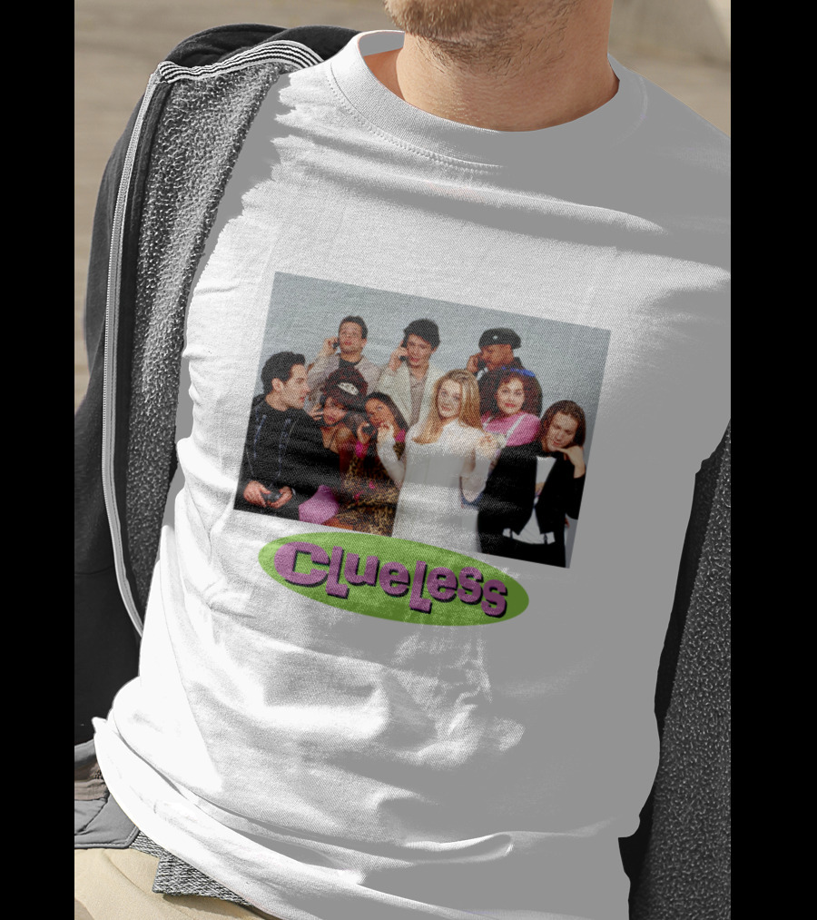 Clueless Cast Group Photo Paul Rudd Iconic 90s Movie Scene T-Shirt