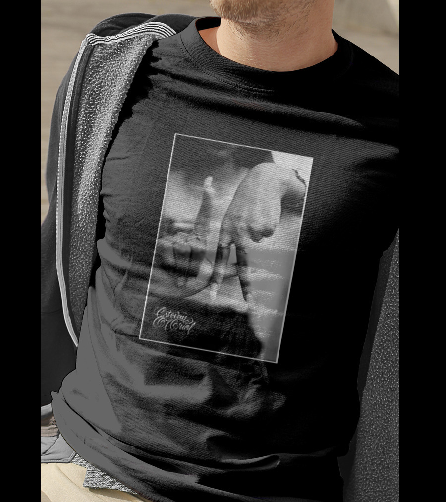 Esteban Oriol LA Fingers Gesture Black And White Photography T-Shirt