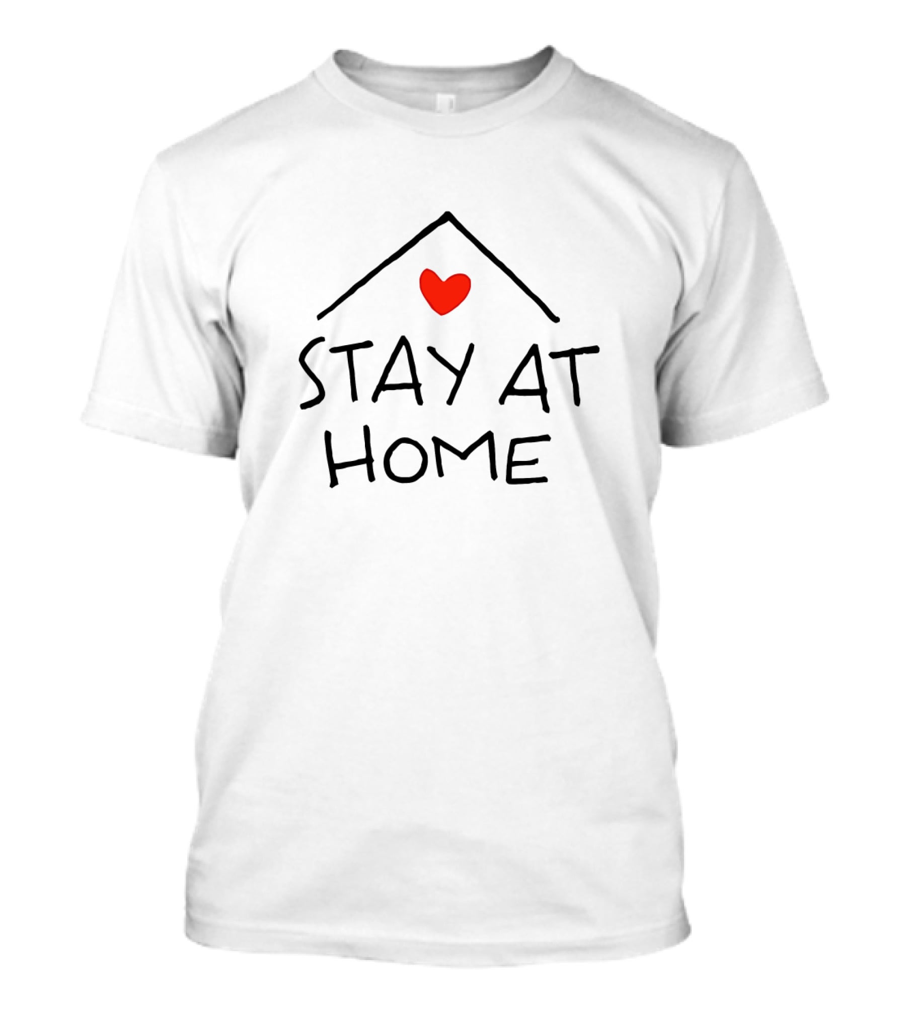Stay At Home Heart House T-Shirt