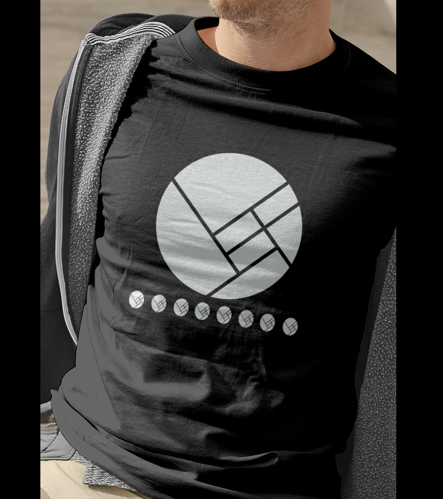 Herobust Geometric Circle And Seven Small Circles Symbol Merchandise T-Shirt