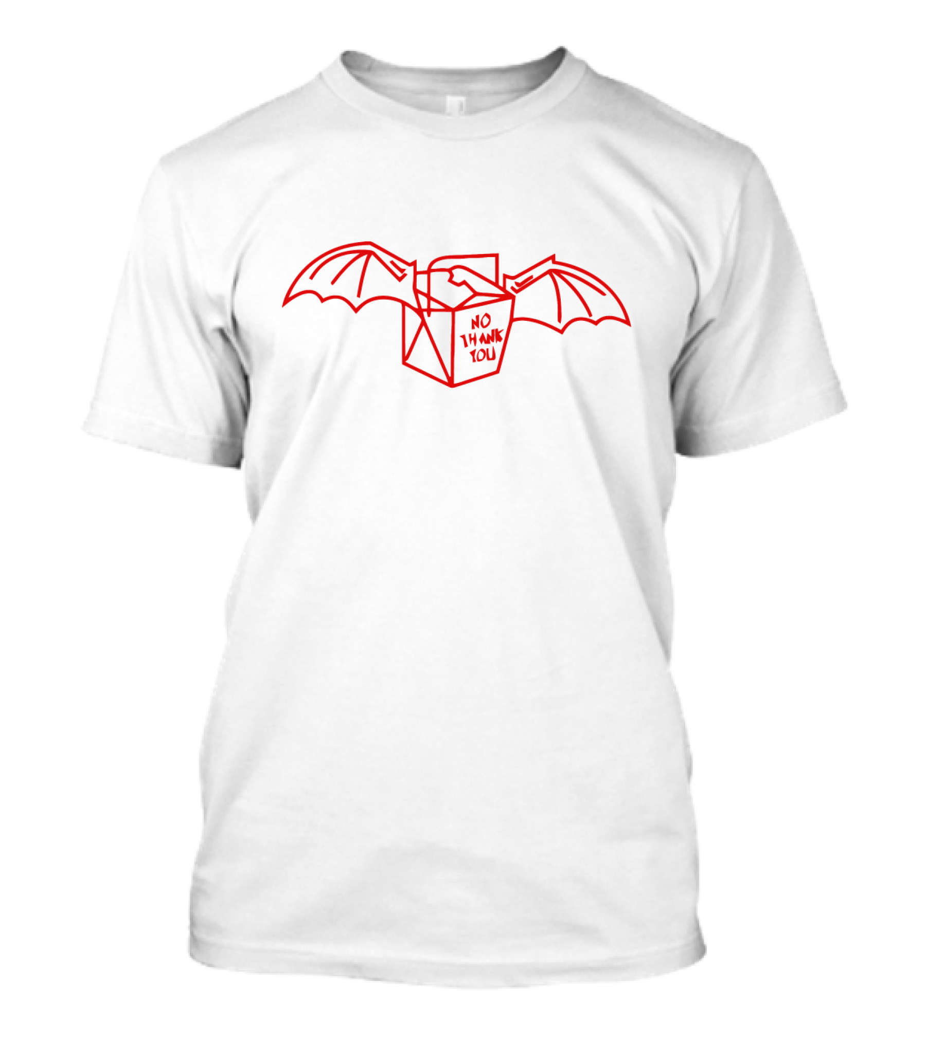 No Thank You Batwing Takeout Jess Sluder T-Shirt