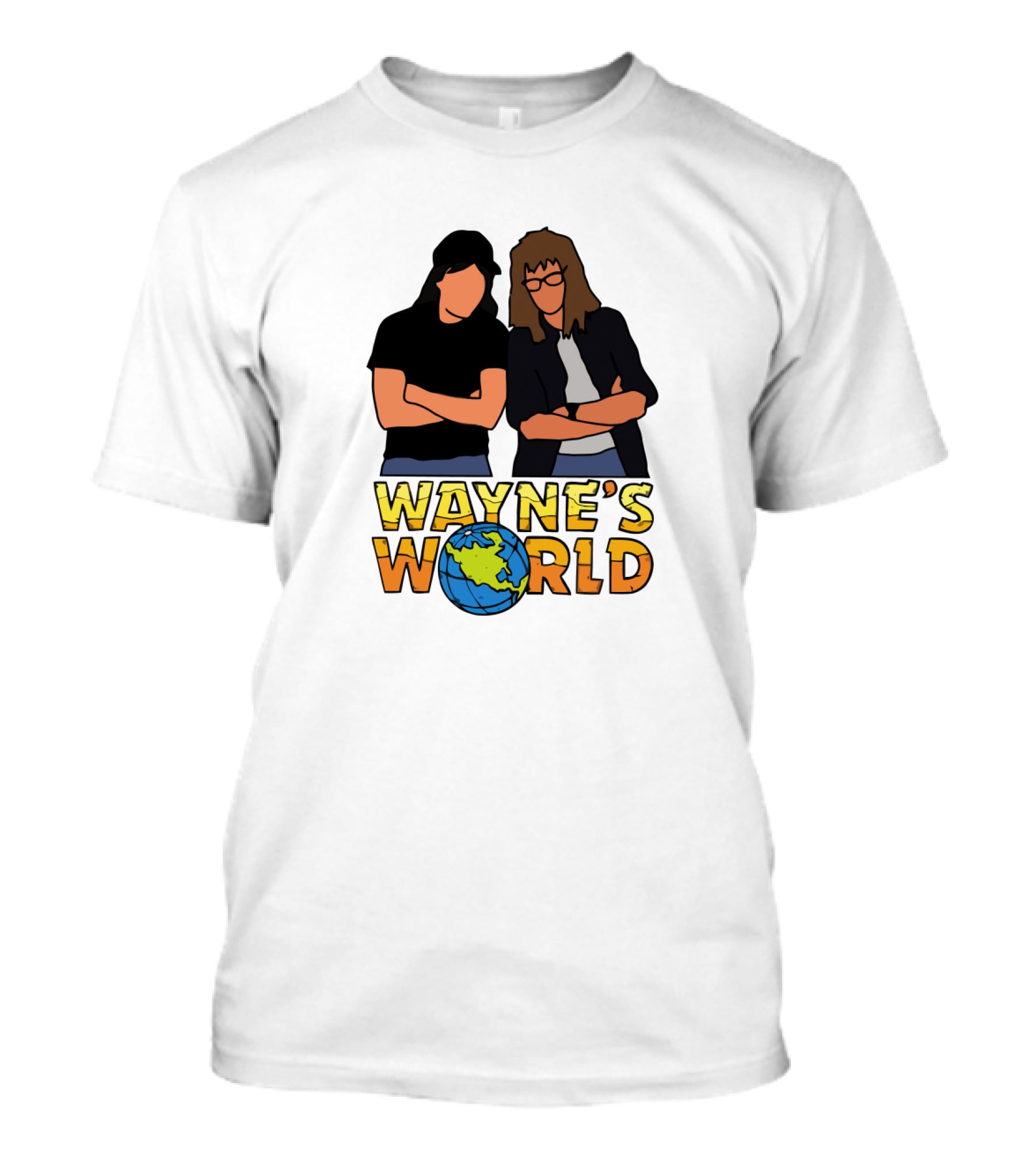 Wayne's World Duo With Earth T-Shirt