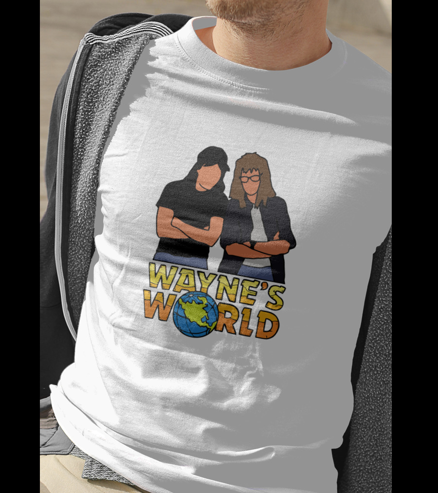 Wayne's World Duo With Earth T-Shirt