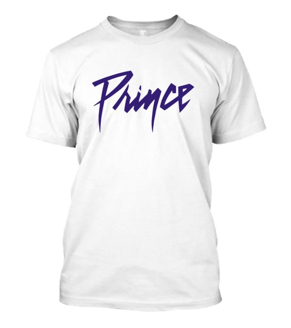 Prince Logo Vintage Style Purple Text T-Shirt