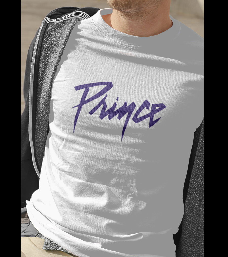 Prince Logo Vintage Style Purple Text T-Shirt
