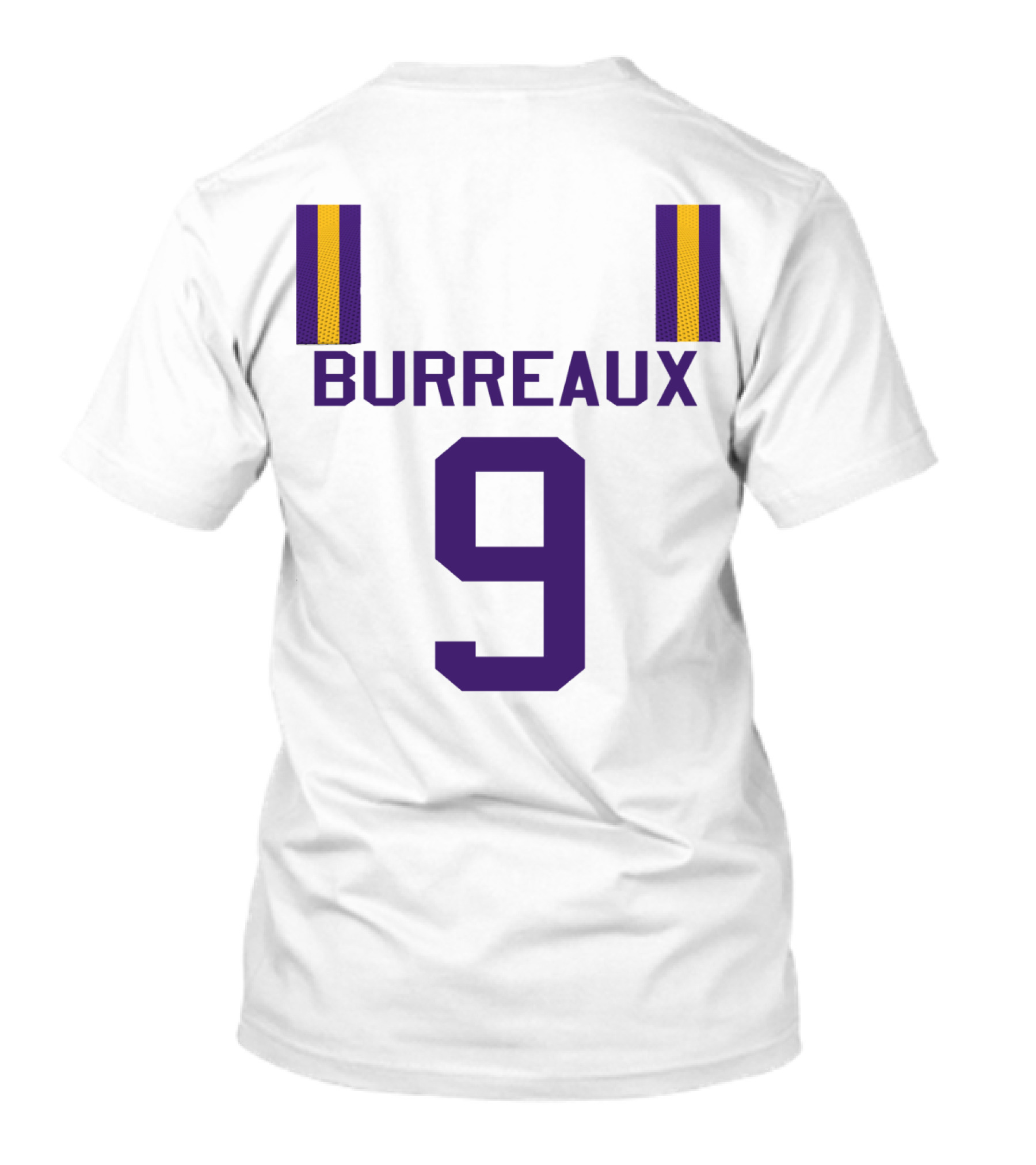 Burreaux 9 Purple And Gold Jersey T-Shirt