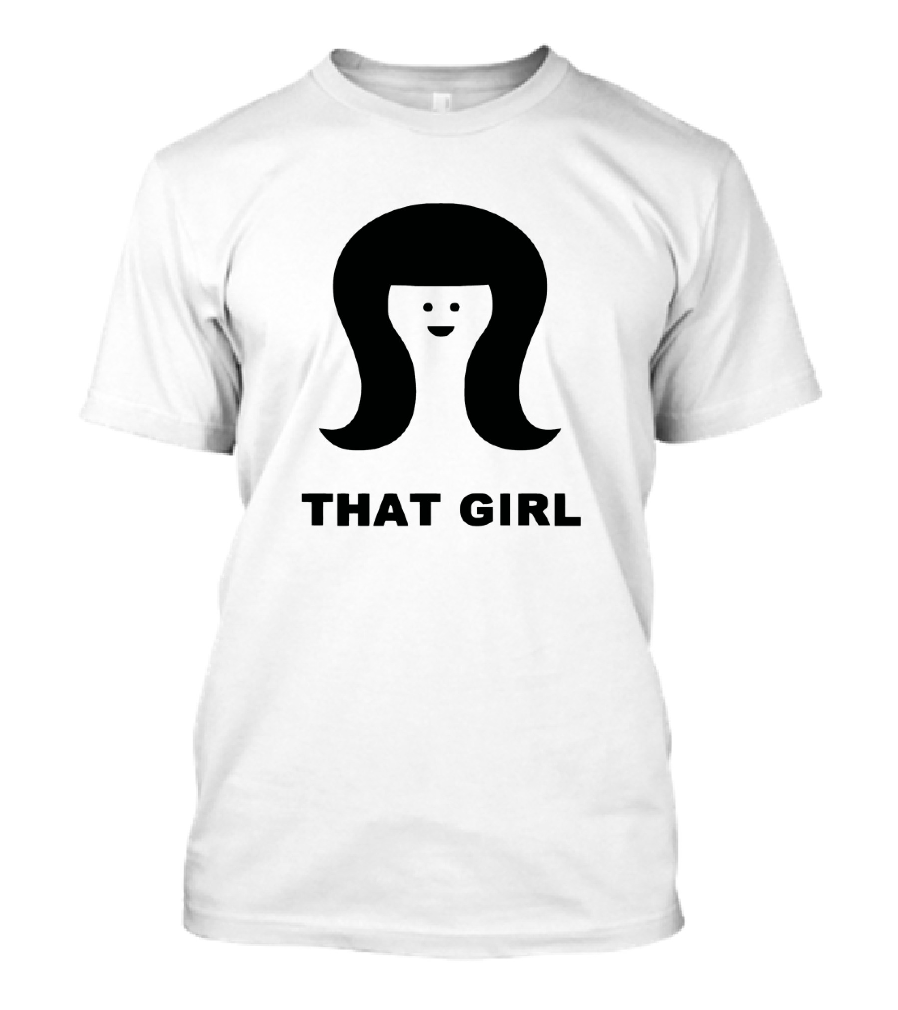 THAT GIRL Smiling Face T-Shirt