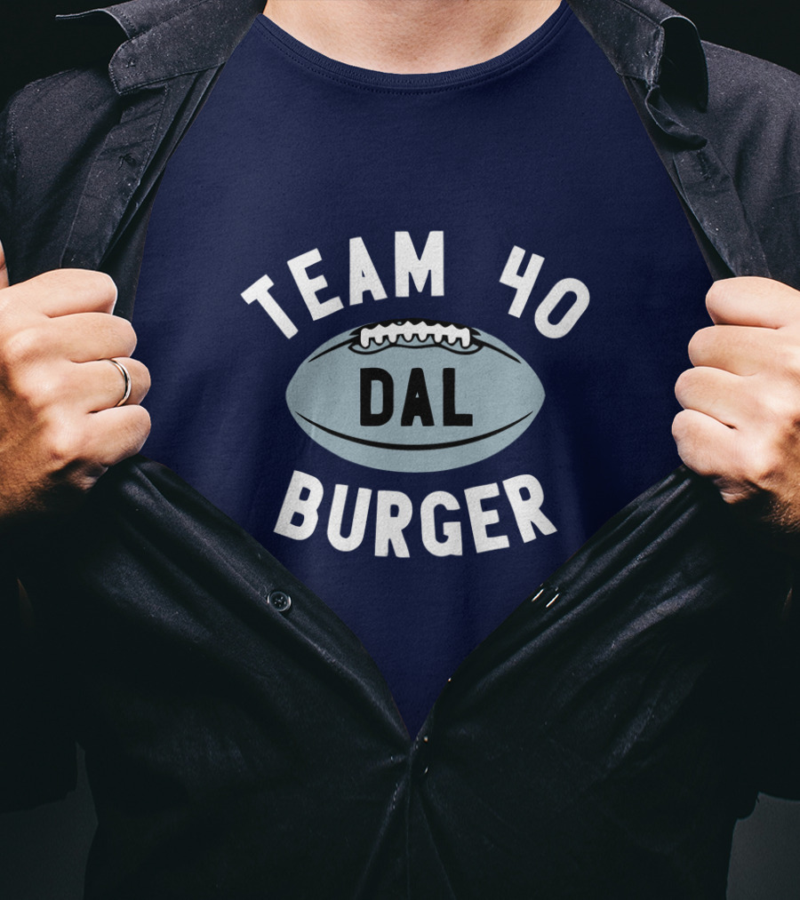 Team 40 Burger DAL Football T-Shirt