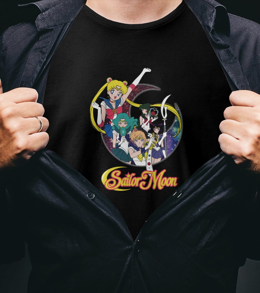 Sailor Moon Sailor Senshi Group Pose T-Shirt