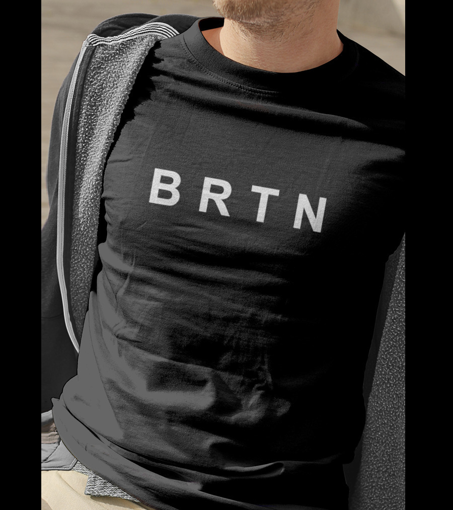 BRTN Burton Black Casual Wear T-Shirt