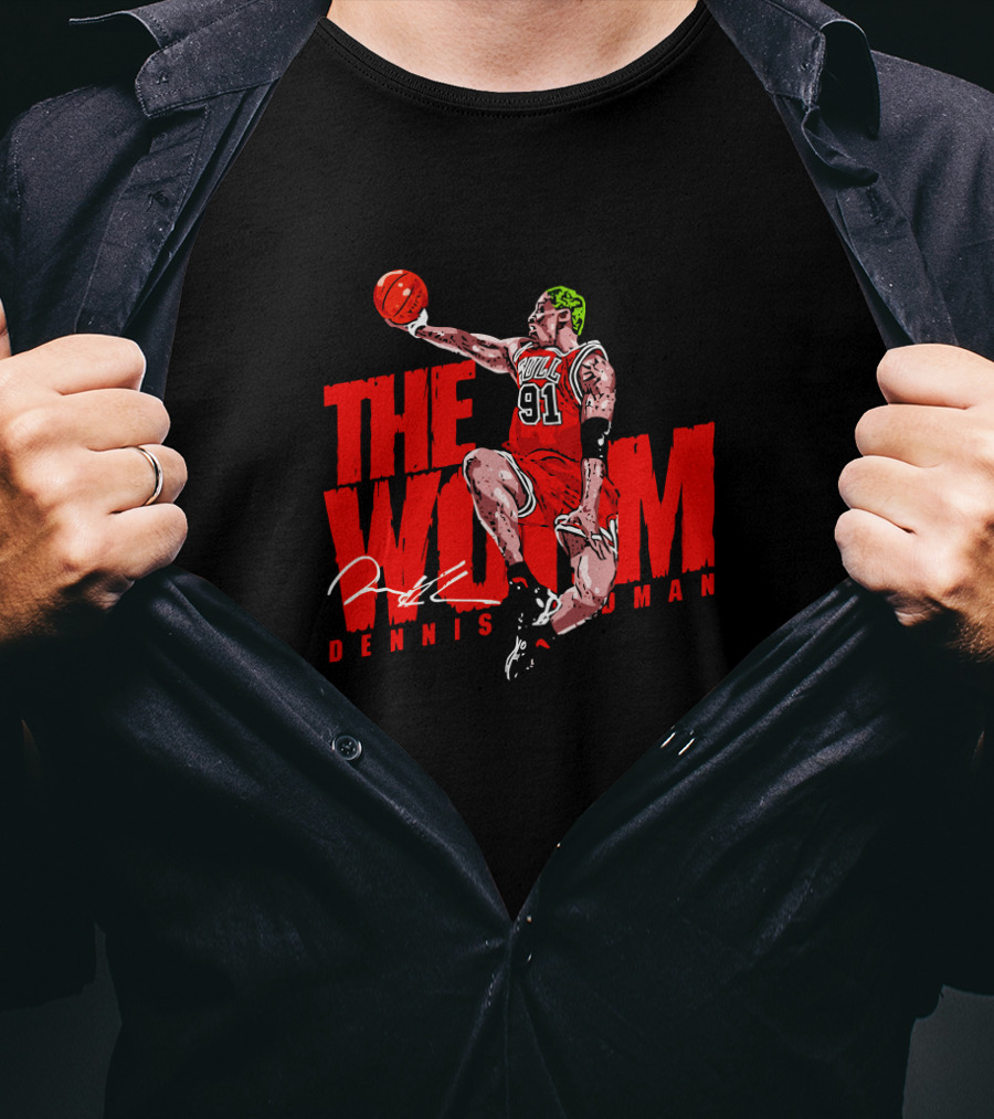 The Worm Dennis Rodman Bulls 91 T-Shirt