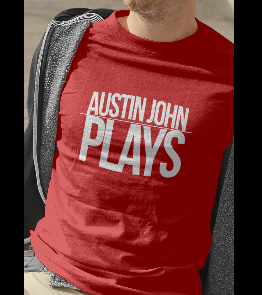 AUSTIN JOHN PLAYS Red Print T-Shirt