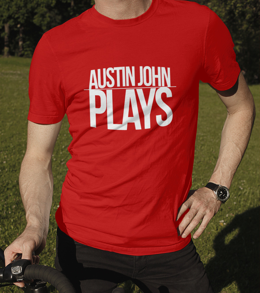 AUSTIN JOHN PLAYS Red Print T-Shirt