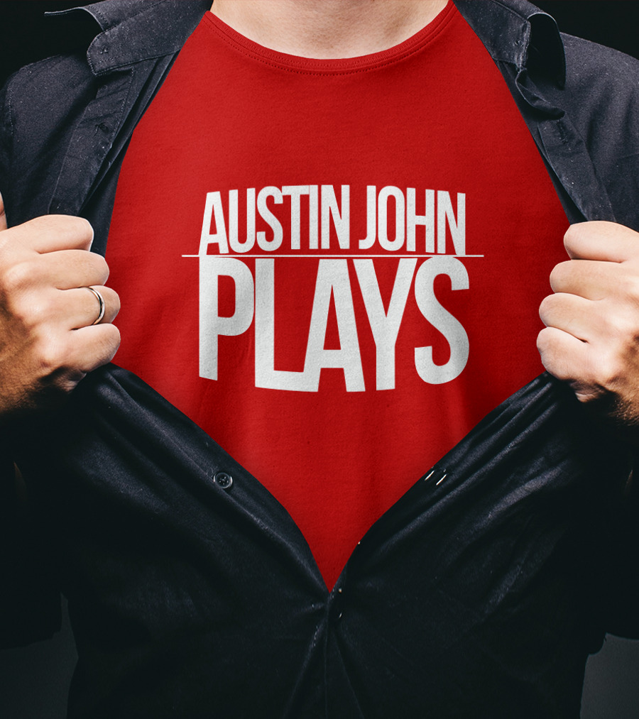 AUSTIN JOHN PLAYS Red Print T-Shirt