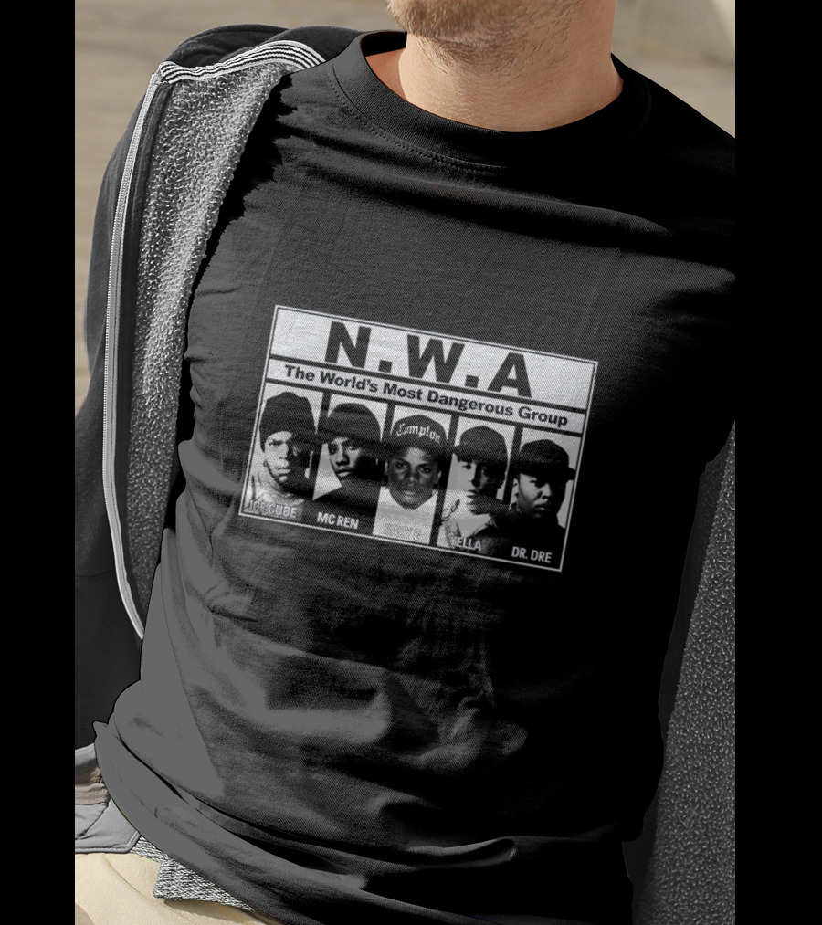 N.W.A The World's Most Dangerous Group Ice Cube MC Ren Eazy-E Yella Dr. Dre T-Shirt