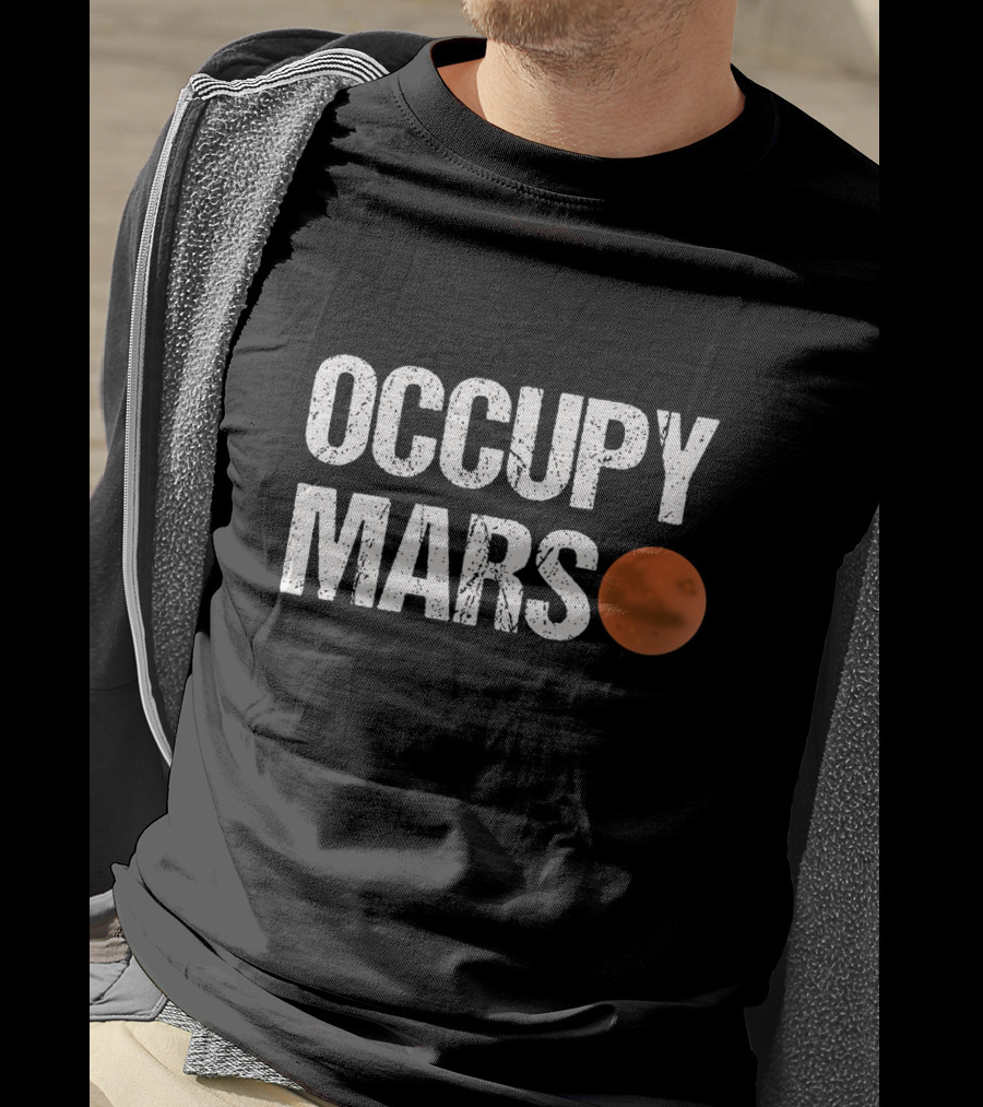 Elon Musk Occupy Mars Planet T-Shirt