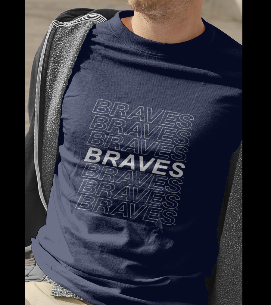 Atlanta Braves Stacked Text T-Shirt