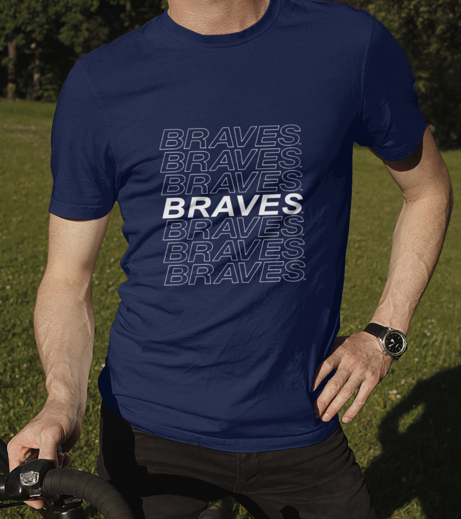 Atlanta Braves Stacked Text T-Shirt