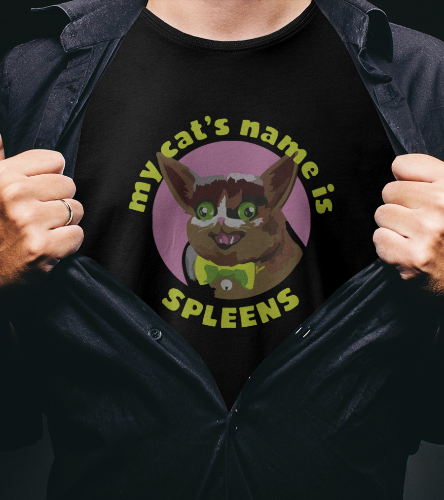 Graystillplays My Cat's Name Is Spleens Merch T-Shirt