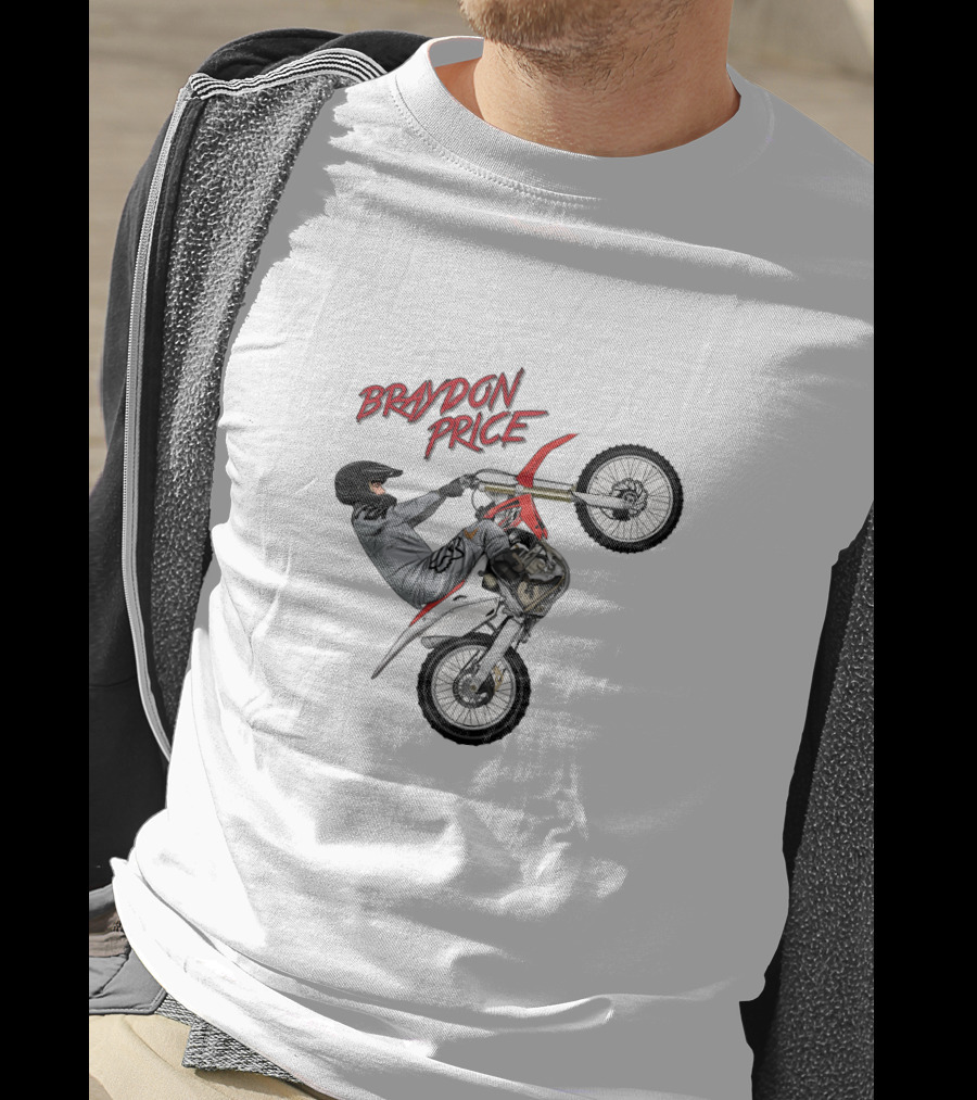 Braydon Price Motocross Stunt Rider Wheelie Bike T-Shirt