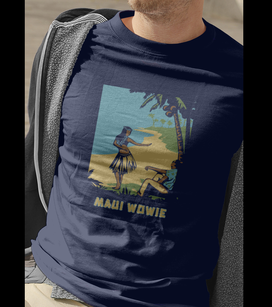 Maui Wowie Hula Beach Scene T-Shirt