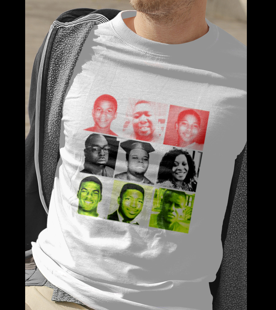 Black Victims Of Police Brutality Remembered In Powerful Collage T-Shirt