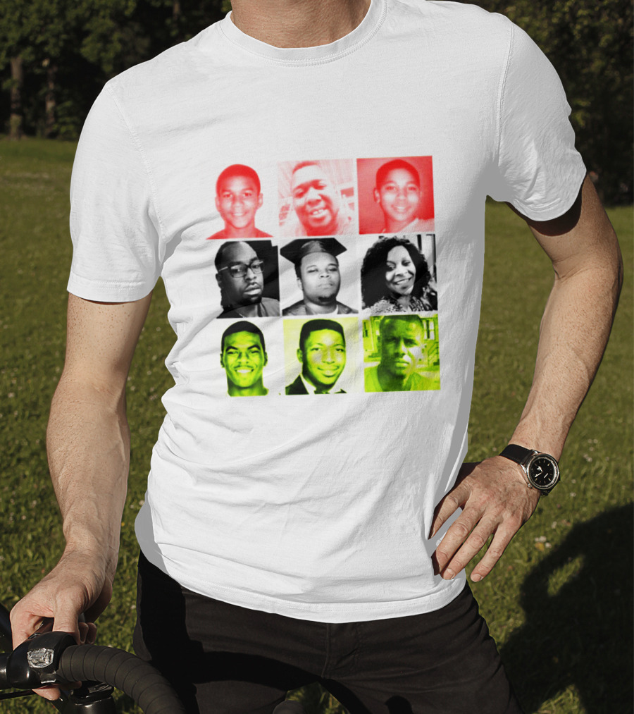 Black Victims Of Police Brutality Remembered In Powerful Collage T-Shirt