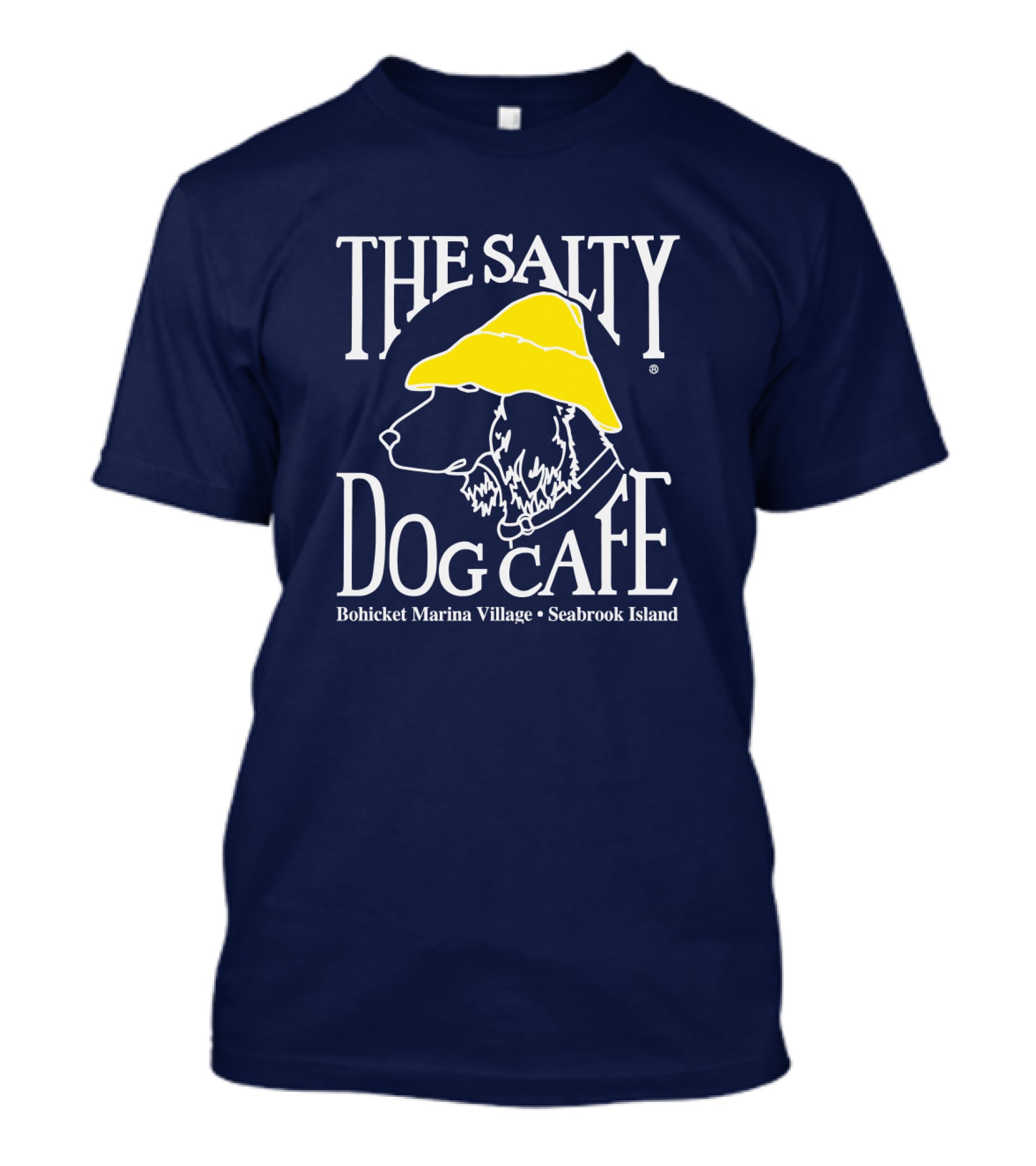 The Salty Dog Café Bohicket Marina Village Seabrook Island T-Shirt