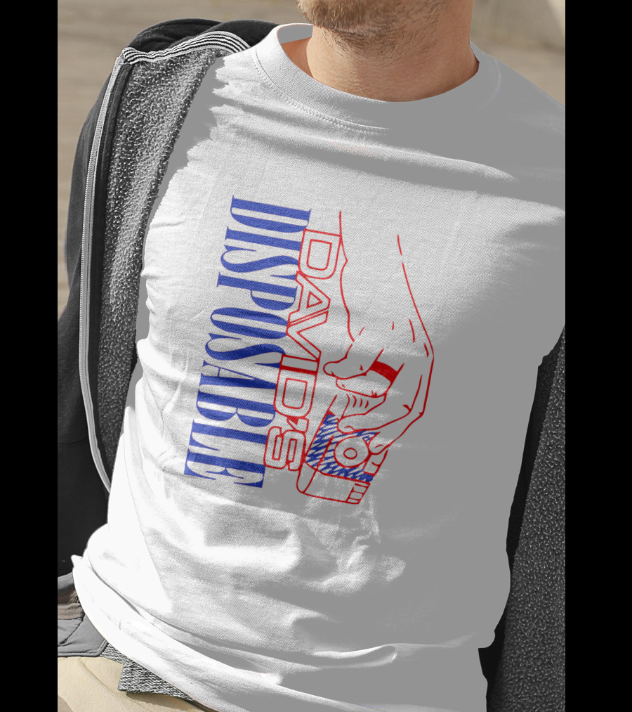 David's Disposable Camera Red And Blue Hand T-Shirt
