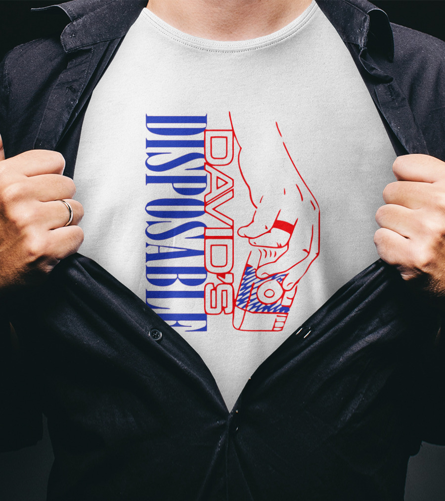 David's Disposable Camera Red And Blue Hand T-Shirt