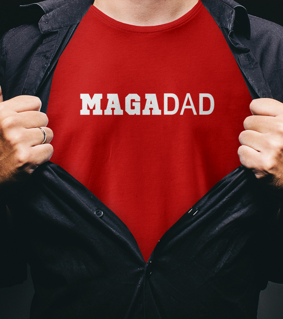MAGA Dad Bold Red T-Shirt