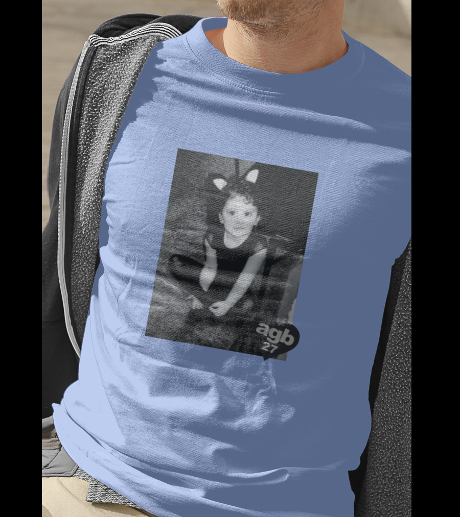 Agb 27 Vintage Style Cat Costume Photograph T-Shirt